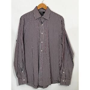 Polo by Ralph Lauren Curham Custom Fit Size 16 L  Men's Striped Long Sleeve